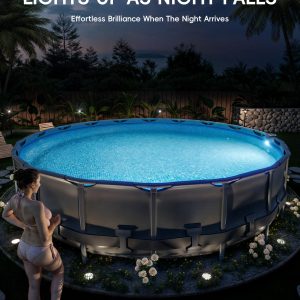 Solar LED Pool Light - 42 LEDs, 10 Color Options