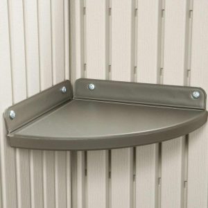 Lifetime Side Entry Plastic Storage Shed 15 ft W x 8 ft D Gray/Beige - 6446