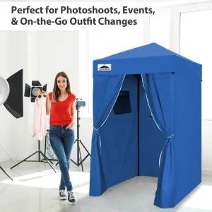 EAGLE PEAK Ultra Compact 4 ft x 4 ft Pop-Up Changing Room Canopy - Flex