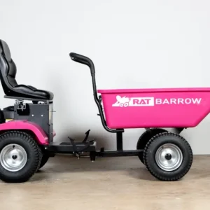 Rat Barrow Ride-On Wheelbarrow, Black, 150 Ltrs, 200kg Capacity, 98cm Wide, 2.3m Long