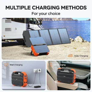 BLAVOR Portable Power Station 1600W 1024Wh LiFePO4 Battery With Built-In 40W Solar Panel - S1600