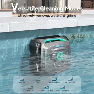 WYBOT Cordless Robotic Pool Cleaner With Dual Filtration And 180 Minutes Runtime - C2