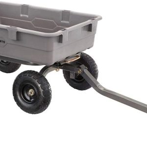 Gorilla Carts Utility Dump Wagon 6 Cubic Feet 1200 lb Capacity Black - GOR6PS