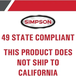 Simpson Gas Pressure Washer 3500 PSI 2.5 GPM With Honda GX200 Engine - PS61002-S