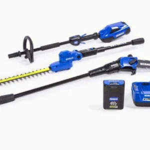 Kobalt 40V Cordless Pole Hedge Trimmer And Pole Saw Combo Kit With 2.5Ah Battery And Charger