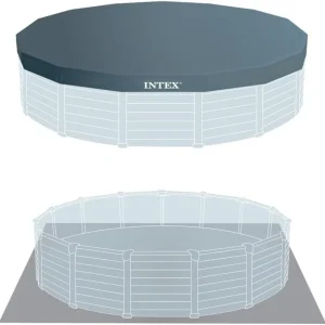 Intex Graphite Panel Above-Ground Pool, Gray, 4.78 m x 1.24 m - 28382