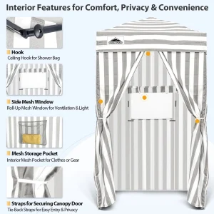 EAGLE PEAK Ultra Compact 4 ft x 4 ft Pop-Up Changing Room Canopy - Flex