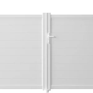 Casanoov Aluminum Swing Gate 392 cm x 161 cm Anthracite Gray RAL 7016 - KIT-000024