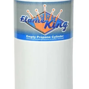 Flame King 60 lb Steel Propane LPG Refillable Cylinder With POL Valve - YSN60LB