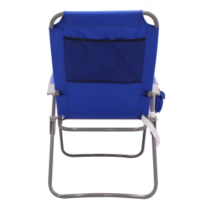 Mainstays Reclining 4-Position Oversize Beach Chair 2-Pack, Blue