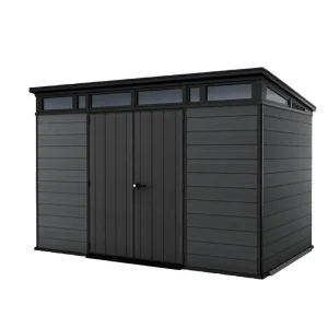 Keter Weather-Resistant Resin Storage Shed, 11 ft. x 7 ft. - Cortina