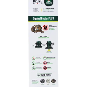 Brome Squirrel Buster Plus Tube Bird Feeder, 23 in, 3 Qt, 2 Pack - Cardinal Perch Ring