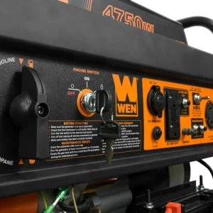 WEN Dual Fuel Portable Generator 4750-Watt 120V/240V With Wheel Kit And Electric Start - DF475T