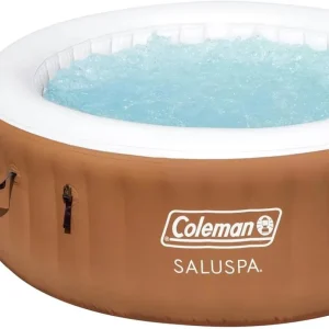 2-4 Person Inflatable Hot Tub With 120 Air Jets And Insulated Cover