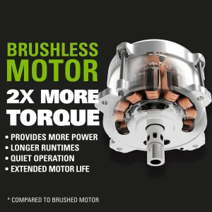 Greenworks 40V 20-Inch Brushless Walk-Behind Push Lawn Mower With 40 Ah Battery And Quick Charger - 2516302