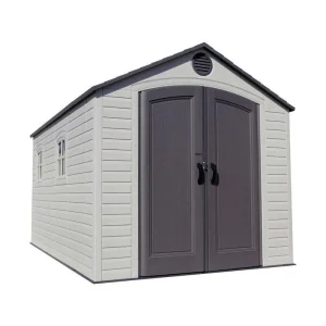 Lifetime Plastic Storage Shed 8 ft. W x 15 ft. D, Desert Sand - 60075