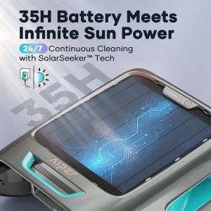 AIPER Solar Pool Skimmer, Gray - Surfer S2