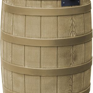 50-Gallon Outdoor Plastic Rain Barrel