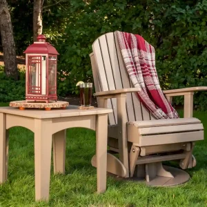 Poly Lumber Adirondack Swivel Glider Chair - 30W x 28D x 44H