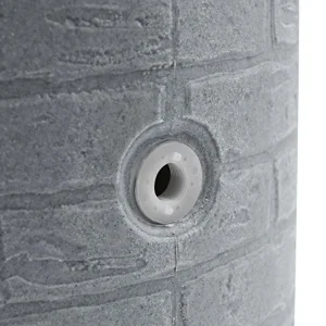 Good Ideas Impressions Downton Rain Saver Rain Barrel, 50 Gallon, Dark Granite - IMP-D50-DAR