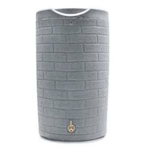 Good Ideas Impressions Downton Rain Saver Rain Barrel, 50 Gallon, Dark Granite - IMP-D50-DAR