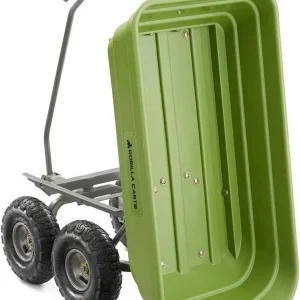 Gorilla Carts Utility Dump Wagon 6 Cubic Feet 1200 lb Capacity Black - GOR6PS