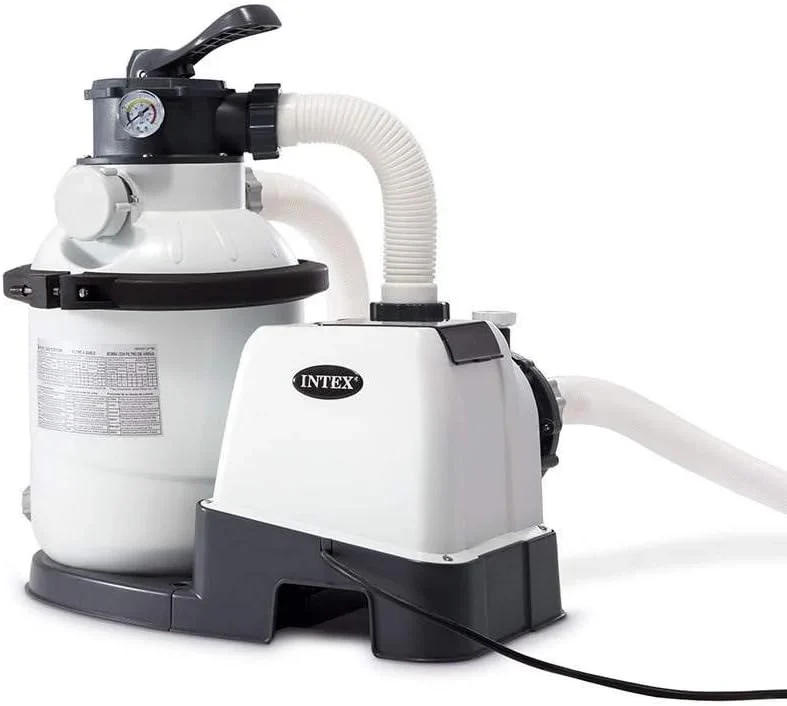 Intex Krystal Clear 16 Inch 3,000 GPH Above-Ground Pool Sand Filter Pump - 26651EG