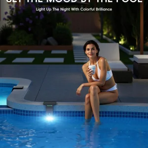 Solar LED Pool Light - 42 LEDs, 10 Color Options