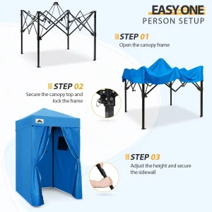 EAGLE PEAK Ultra Compact 4 ft x 4 ft Pop-Up Changing Room Canopy - Flex