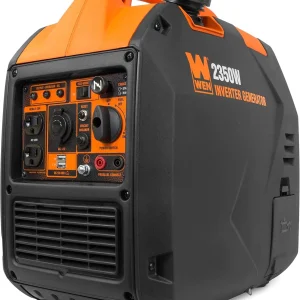 WEN Portable Inverter Generator 2350-Watt Gasoline, Black - 56235i