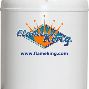Flame King Vertical Propane Tank 420LB - White