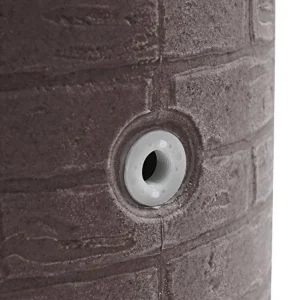 Good Ideas Impressions Downton Rain Saver Rain Barrel, 50 Gallon, Dark Granite - IMP-D50-DAR