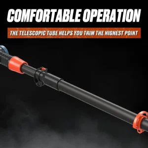 SENIX Cordless Pole Hedge Trimmer, 20 Volt Max, 18-Inch Cutting, 21-Inch Blade - HTPX2-M