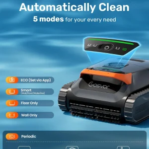 Cordless Robotic Pool Vacuum Cleaner With Smart Navigation And Wall And Waterline Cleaning