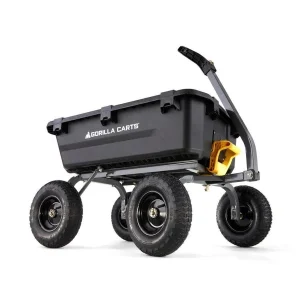 Gorilla Carts Poly Yard Dump Cart - 6.5 Cu. Ft., 1200 Lb.