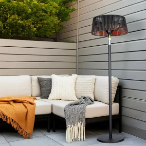 Better Homes & Gardens Electric Outdoor Patio Heater - Black Floor Lamp