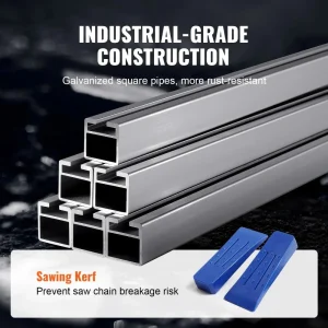 VEVOR Chainsaw Mill, Galvanized Steel, 14-36 in Guide Bar, 0.2-11.81 in Cutting Thickness