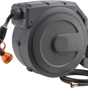 Giraffe Retractable Garden Hose Reel 1/2 Inch X 130 ft Dark Grey - 1