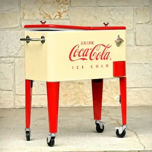 Leigh Country Coca-Cola Metal Outdoor Patio Cooler, 60 Qt - CP 98111