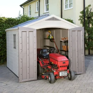 Keter Resin Outdoor Storage Shed, Taupe, 8 x 11 Foot - Factor
