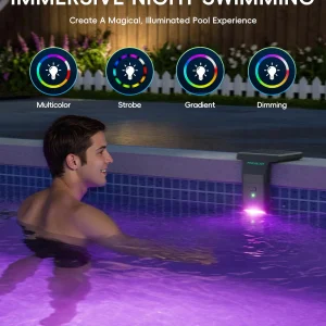 Solar LED Pool Light - 42 LEDs, 10 Color Options