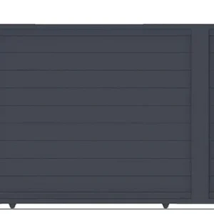 Casanoov Aluminum Swing Gate 392 cm x 161 cm Anthracite Gray RAL 7016 - KIT-000024