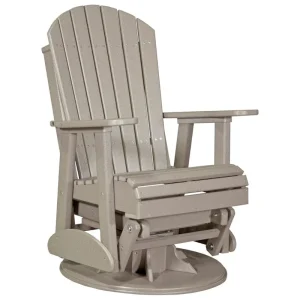 Poly Lumber Adirondack Swivel Glider Chair - 30W x 28D x 44H