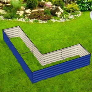 Olle Gardens 17in Tall L-Shaped Infinity Raised Garden Bed