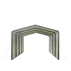 All-Steel Carport 12 ft x 20 ft, Fully Enclosed Sides - CP1220F