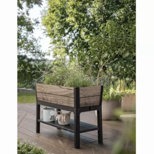 Keter Signature Collection Resin Elevated Garden Bed, 29 Gal.