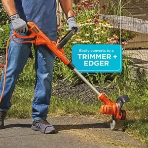 BLACK+DECKER 3-in-1 Corded Electric Lawn Mower, String Trimmer And Edger, 12-Inch - BESTA512