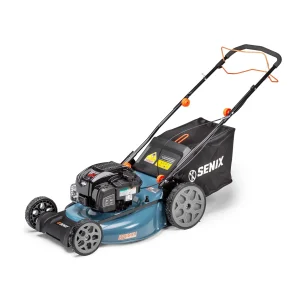 SENIX 22-Inch 163 cc 4-Cycle Gas RWD Self-Propelled Lawn Mower With 11-In Rear Wheels - LSSG-H1