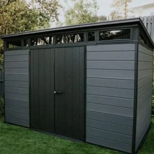 Keter Weather-Resistant Resin Storage Shed, 11 ft. x 7 ft. - Cortina
