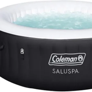 2-4 Person Inflatable Hot Tub With 120 Air Jets And Insulated Cover